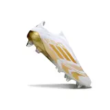 Adidas F50 Elite Laceless White and Gold Mixed Studs SG Football Boot