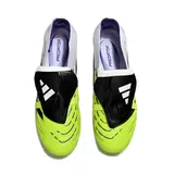 Adidas Predator 25 Elite Tongue White and Light Green Firm Ground FG Kids Football Boot