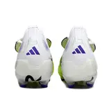 Adidas Predator 25 Elite Tongue White and Light Green Firm Ground FG Kids Football Boot