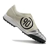 Nike Total 90 III Silver and Beige Turf TF Football Boot