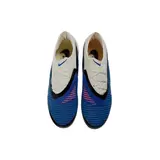 Nike Phantom 6 Elite White and Blue Firm Ground FG Kids Football Boot