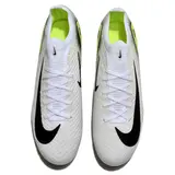 Nike Air Zoom Mercurial Vapor 16 Elite White Grey and Green Firm Ground FG Football Boot
