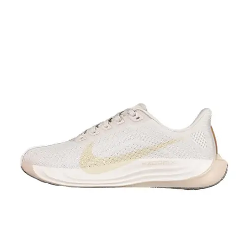 Nike Air Zoom Pegasus 35 White and Beige Running Shoes