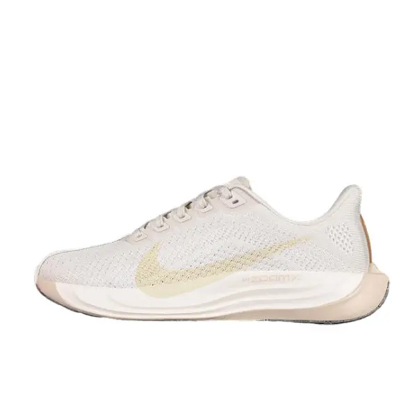 Nike Air Zoom Pegasus 35 White and Beige  Running Shoes