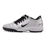 Nike Total 90 III Silver and Black Turf TF Football Boot - White/Silver