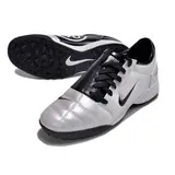Nike Total 90 III Silver and Black Turf TF Football Boot - White/Silver
