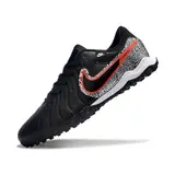 Nike Tiempo 10 Legend Academy Black White and Red Turf TF Football Boot