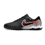 Nike Tiempo 10 Legend Academy Black White and Red Turf TF Football Boot