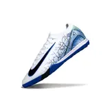 Nike Zoom Mercurial Vapor 16 Elite White and Blue Turf TF Football Boot - White/Blue Print