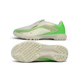 Adidas F50 Messi Laceless Elite White and Green Turf TF Football Boot