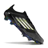 Adidas F50+ Elite Black White and Green Firm Ground FG Football Boot