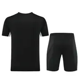 Nike White and Black Training Set T-Shirt and Shorts