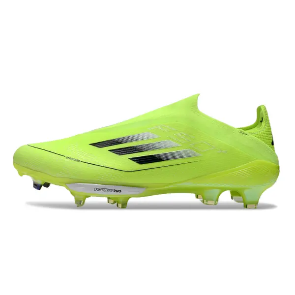 Adidas F50+ Elite Laceless Green and Black Firm Ground FG Football Boot