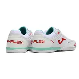 Joma Top Flex 24 IC White Red and Light Blue Indoor IC Football Boot