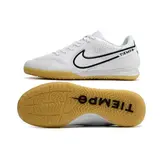 Nike Tiempo Legend 9 Elite White and Black Indoor IC Football Boot