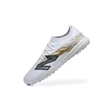 New Balance Furon V8 Elite White and Golden Turf TF Football Boot