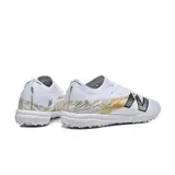 New Balance Furon V8 Elite White and Golden Turf TF Football Boot
