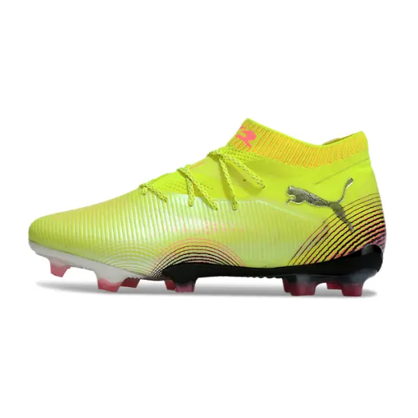 Puma Future 8 Yellow and Pink Firm Ground FG Football Boot
