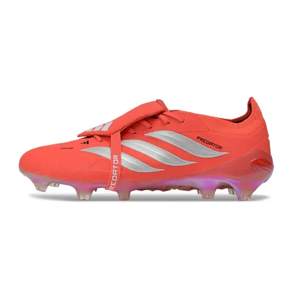 Adidas Predator 26 Elite Tongue Orange and WhiteFirm Ground FG Football Boot