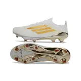 Adidas F50+ Elite White and Golden Firm Ground FG Football Boot