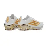 Adidas F50+ Elite White and Golden Firm Ground FG Football Boot