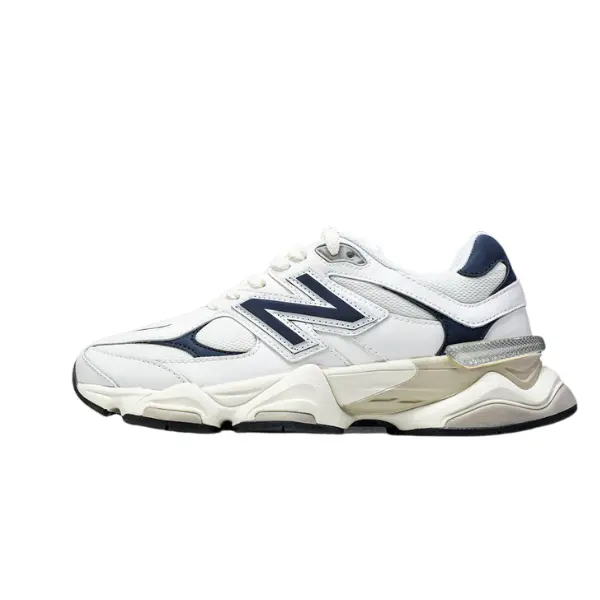 New Balance 9060 White Navy Casual Shoes - Grey Logo