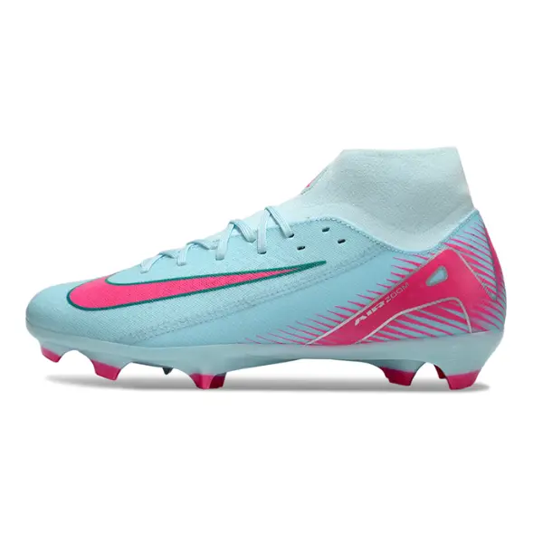 Nike Air Zoom Mercurial Superfly 10 Academy Light Blue and Pink Firm Ground FG Football Boot