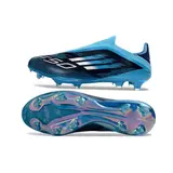 Adidas F50+ Elite Laceless Blue and Black Firm Ground FG Football Boot
