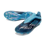Adidas F50+ Elite Laceless Blue and Black Firm Ground FG Football Boot