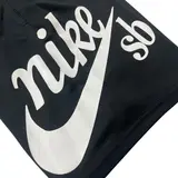Nike Black and White Shorts - Oversized Logo