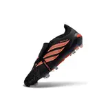Adidas Predator 26 Elite Tongue Black and Orange Firm Ground FG Football Boot - Black Sole