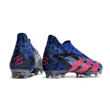 Adidas Predator Accuracy+ Black and Yellow Firm Ground FG Football Boot - Blue/Pink