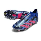 Adidas Predator Accuracy+ Black and Yellow Firm Ground FG Football Boot - Blue/Pink