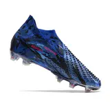 Adidas Predator Accuracy+ Black and Yellow Firm Ground FG Football Boot - Blue/Pink