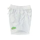 Nike White Shorts - Green Logo