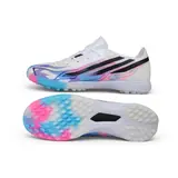 Adidas F50 Hyperfast Elite White, Black and Purple Turf TF Kids Football Boot