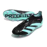 Adidas Predator 30 Elite Laceless Black and Light Blue Firm Ground FG Football Boot