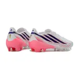 Adidas F50 Hyperfast Laced Elite White and Red Firm Ground FG Football Boot