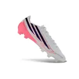 Adidas F50 Hyperfast Laced Elite White and Red Firm Ground FG Football Boot