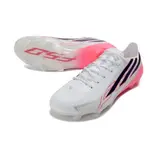 Adidas F50 Hyperfast Laced Elite White and Red Firm Ground FG Football Boot