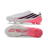 Adidas F50 Hyperfast Laced Elite White and Red Firm Ground FG Football Boot