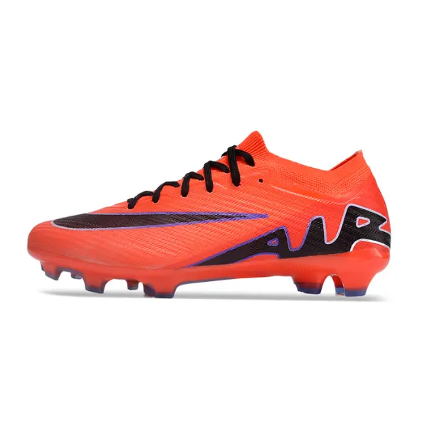 Nike Zoom Mercurial Vapor 15 Elite Orange Black and Purple Firm Ground FG Kids Football Boot