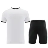 Adidas White and Black Training Set T-Shirt and Shorts - Trefoil Logo