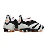 Adidas Predator 30 Elite Laceless Black White and Orange Firm Ground FG Football Boot