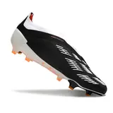 Adidas Predator 30 Elite Laceless Black White and Orange Firm Ground FG Football Boot
