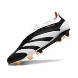 Adidas Predator 30 Elite Laceless Black White and Orange Firm Ground FG Football Boot