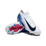 Nike Air Zoom Mercurial Vapor 16 Elite White and Light Blue Firm Ground FG Kids Football Boot