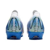 Nike Air Zoom Mercurial Vapor 16 Elite White and Light Blue Firm Ground FG Kids Football Boot