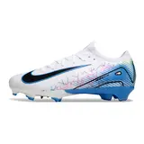 Nike Air Zoom Mercurial Vapor 16 Elite White and Light Blue Firm Ground FG Kids Football Boot