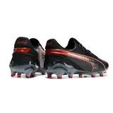 Puma King Ultimate Black and Red Firm Ground FG Football Boot